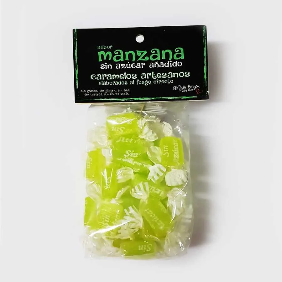 Caramelos de Manzana Sin Azúcar