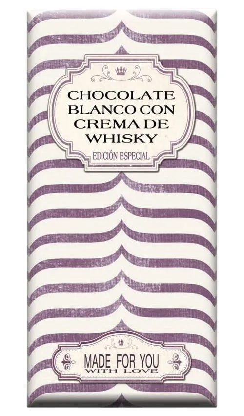 Chocolate artesano Blanco a la Crema de Whisky