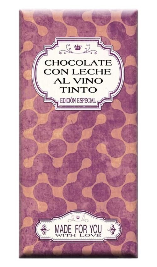 Chocolate artesano con Leche al Vino Tinto