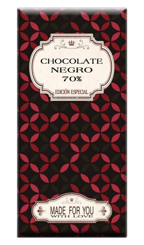 Chocolate artesano Negro 72%