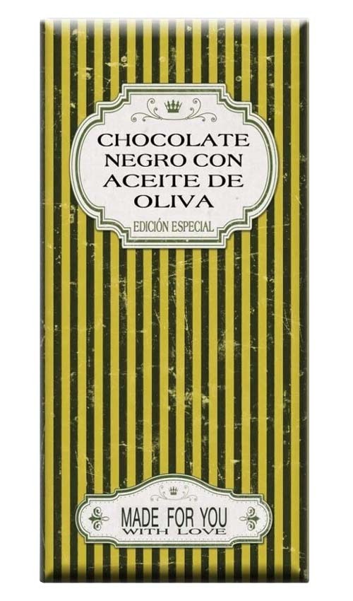 Chocolate artesano Negro 72% con Aceite de Oliva