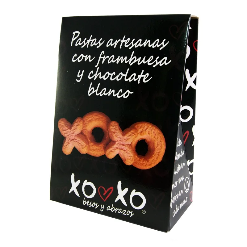 XOXO Pastas con Frambuesa y Chocolate Blanco
