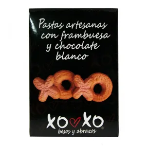 XOXO Pastas con Frambuesa y Chocolate Blanco