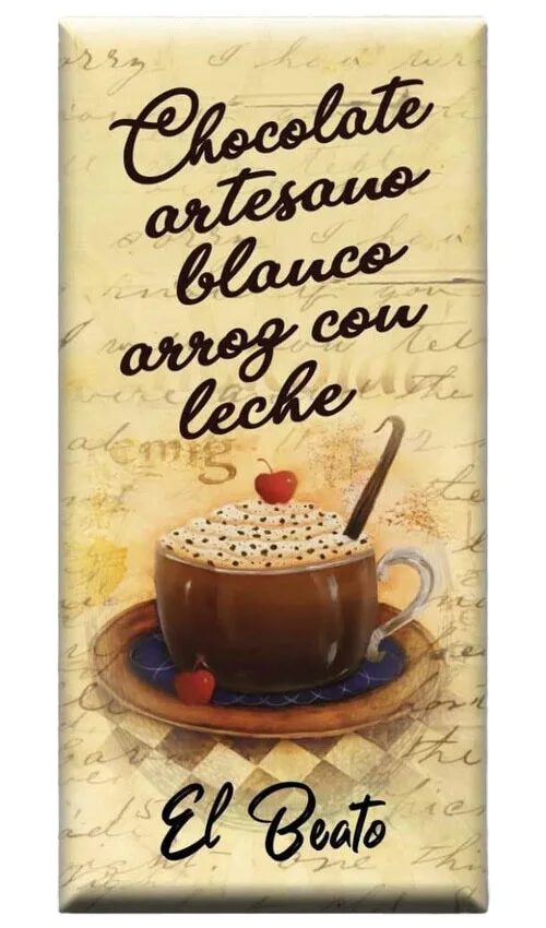 Chocolate artesano Blanco Arroz con Leche