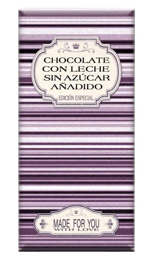 Chocolate artesano Leche Sin Azúcar