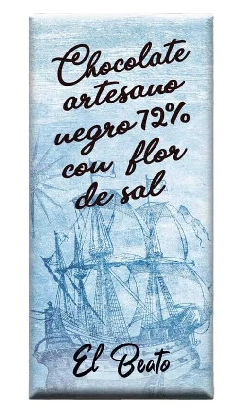 Chocolate artesano Negro 72% con Flor de Sal