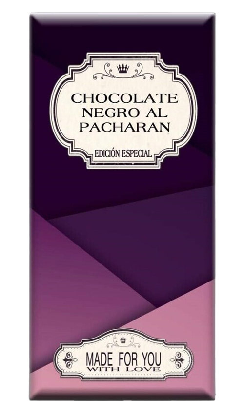 Chocolate artesano Negro 72% al PacharÃ¡n