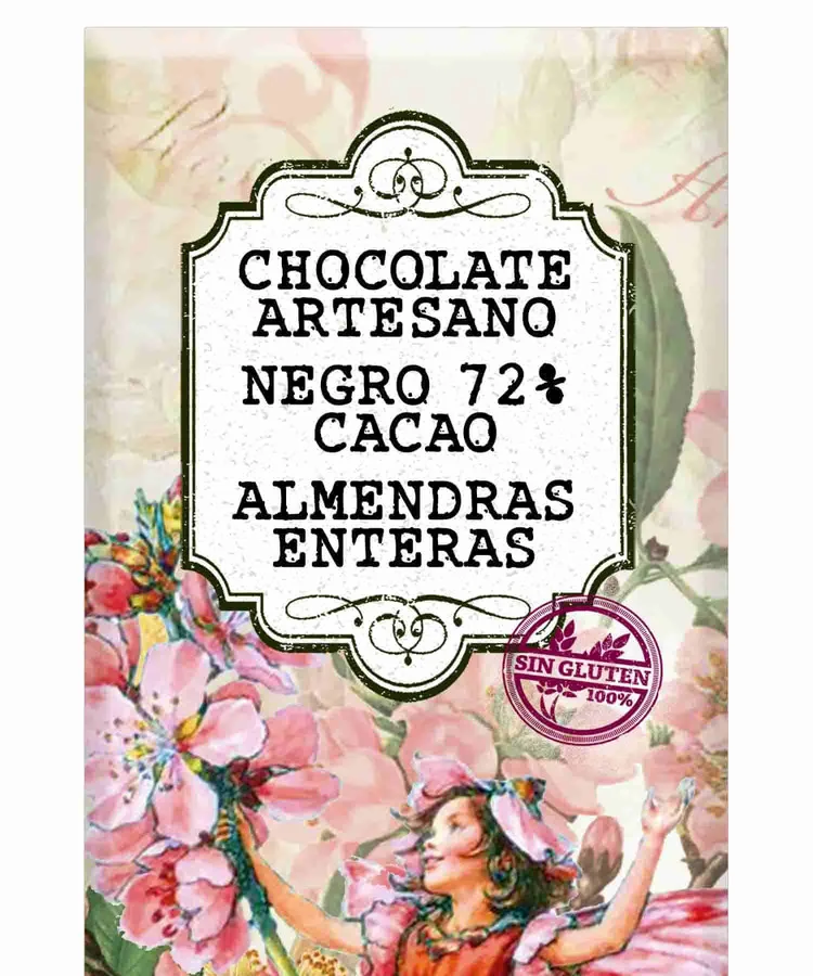 Tabletón Chocolate Negro con Almendras 400g