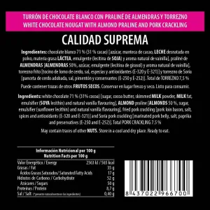 TURREZNO Chocolate Blanco de El Beato