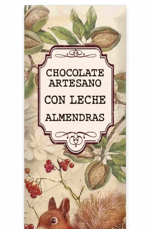 Lingote 250g chocolate con leche y almendras marconas