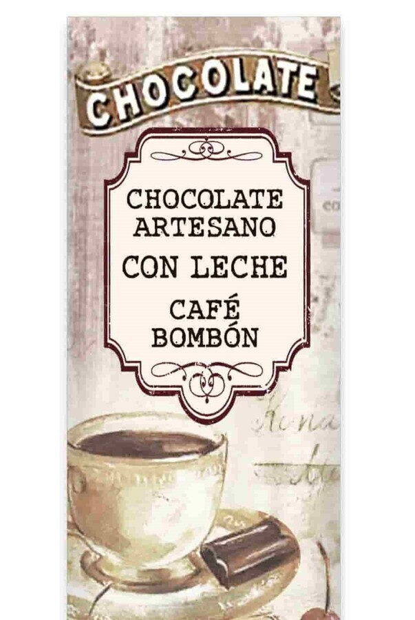 Lingote 250g chocolate con leche y café bombón