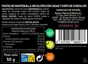 Supercookie Sin Gluten de chocolate y chips 50 g