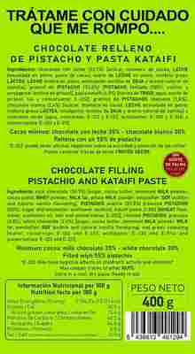 Chocolate Dubai de Pistacho y Kataifi de El Beato 400g