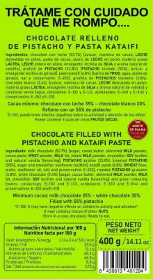 Chocolate Dubai de Pistacho y Kataifi de El Beato 400g