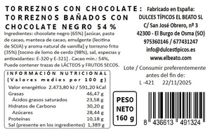 Torreznos con chocolate