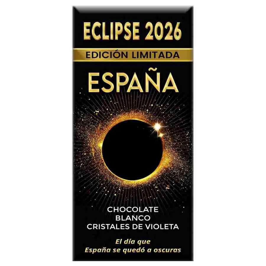 ECLIPSE: Chocolate blanco con crujientes de violeta