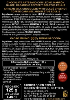 ECLIPSE: Chocolate con leche Boletus edulis y Marron glacé