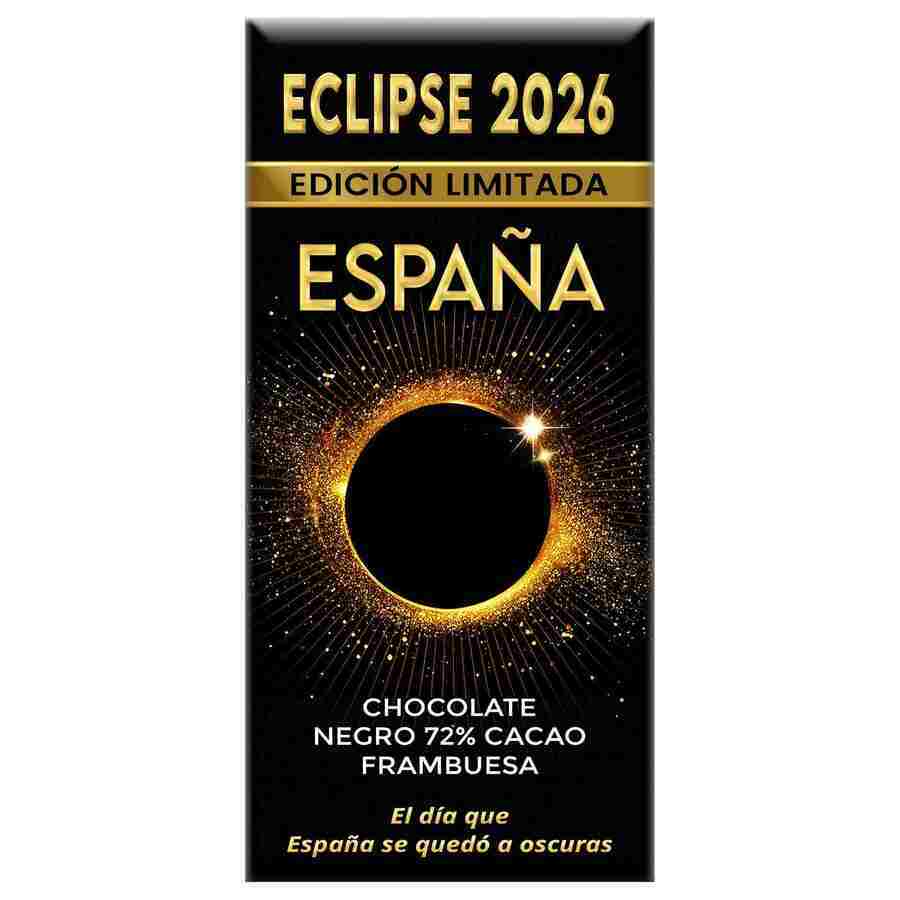 Chocolate negro 72% con frambuesa