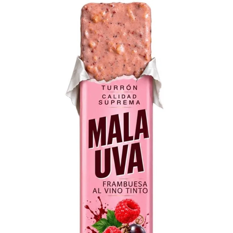 TURRÓN DE FRAMBUESA AL VINO TINTO