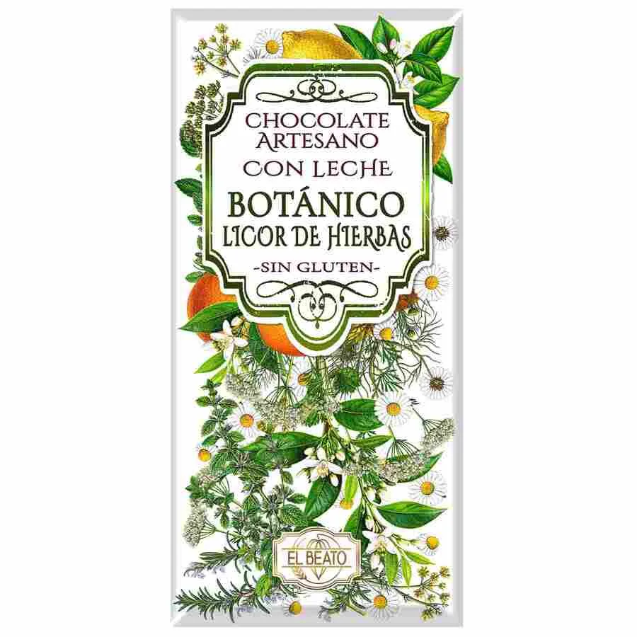 Chocolate con leche Botánico Licor de Hierbas