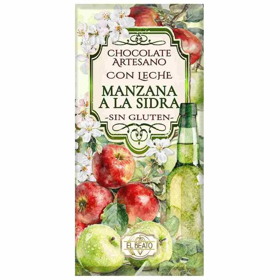 Chocolate con leche manzana a la sidra